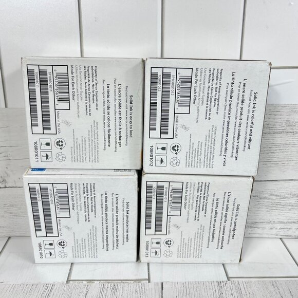 Xerox ColorQube 8700 Metered Color Ink Sticks CMYK Set Cyan Magenta Yellow Black - Picture 6 of 8